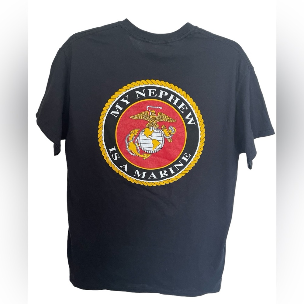 US Marine Corps Embroidered USMC Licensed “My Nephew Is A Marine” T-Shirt NWT